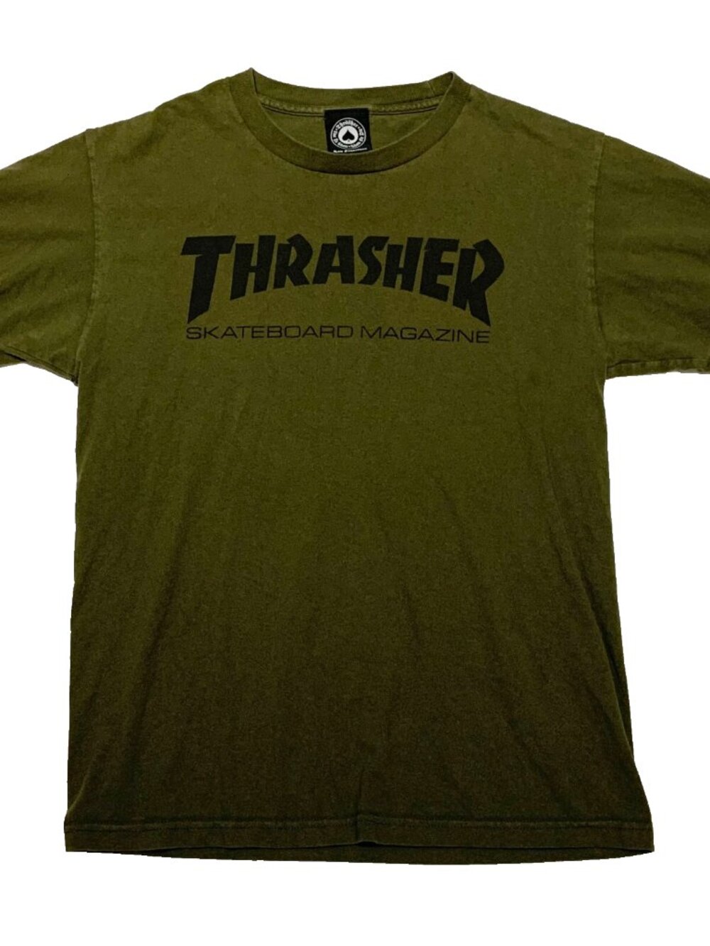 VTG 90s Thrasher Skateboard Magazine T-Shirt Men's M Green San Francisco OG